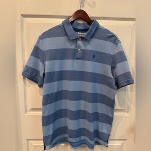 IZOD Advantage Performance Stretch Wide Blue Striped  Men’s Size Large